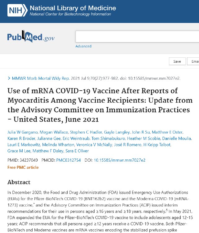 Mrna Myocarditisi Pubmed