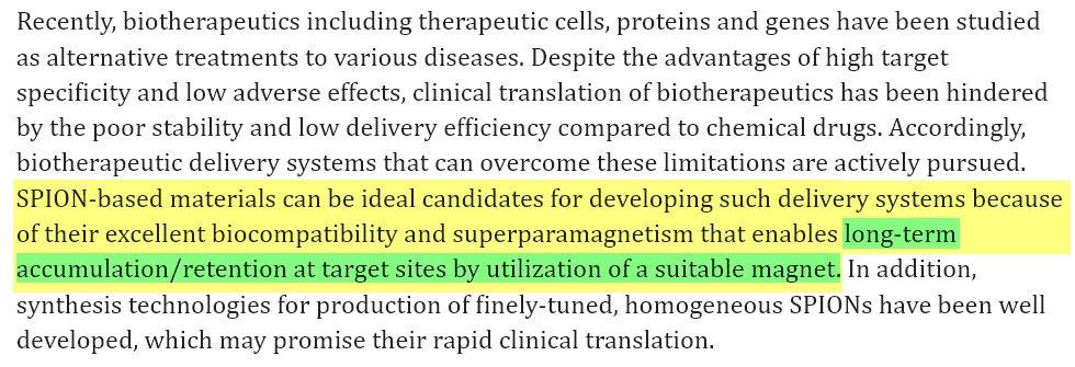 Superparamagnetic Iron Oxide Nanoparticle-Based Delivery Systems for Biotherapeutics