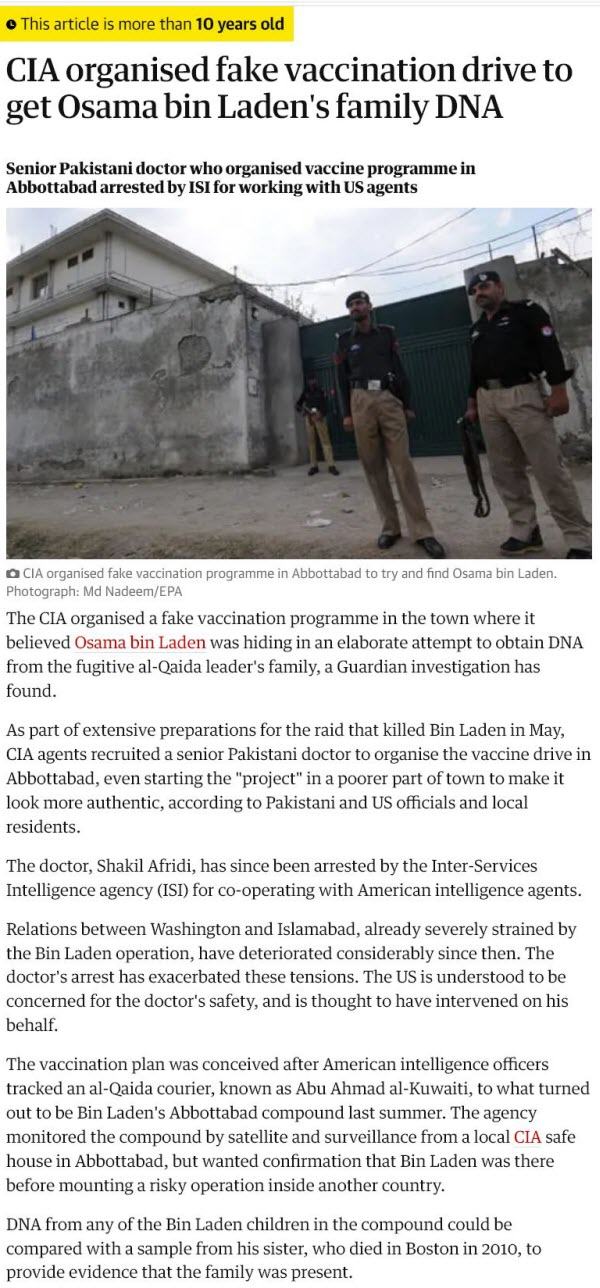 Cia Fake Vaccine Guardian
