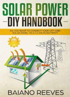 Solar Power Diy Handbook 2018