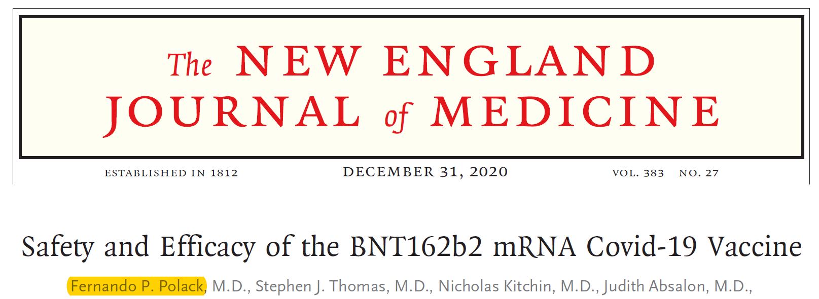 Nejm Conflict Pfizer Trial