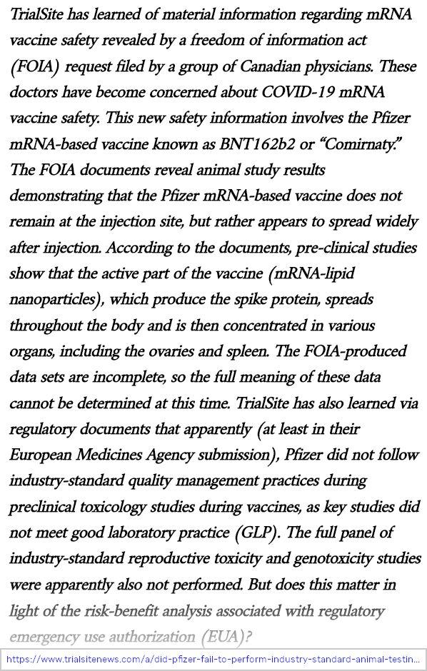 Trialsitenews Pfizer Animal Testing2