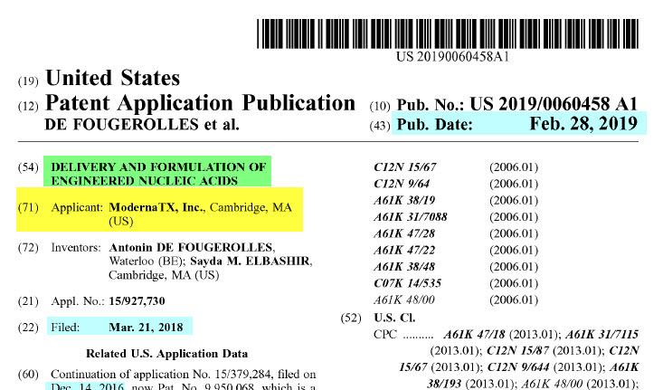 Moderna Luciferase Scanner Patent