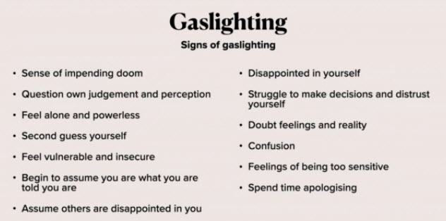Gaslighting Signs