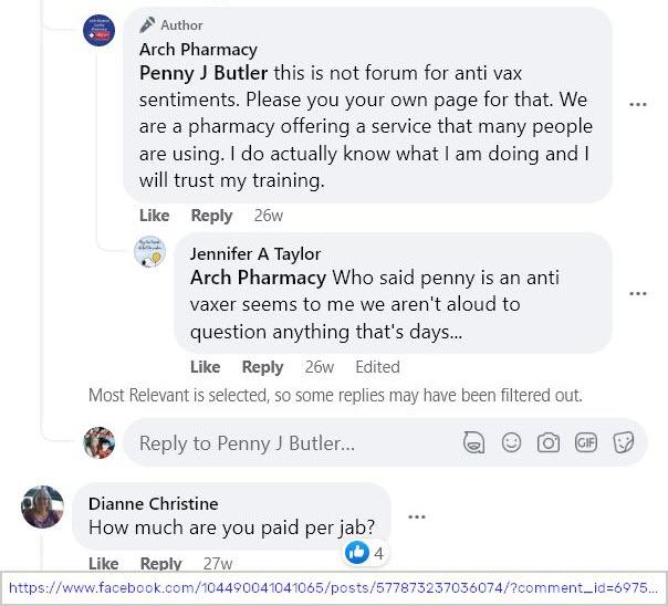 Arch Pharmacy Antivax