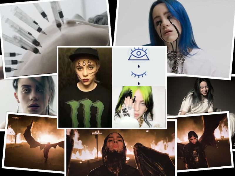 Billie Eilish Graphene Jab Devil Eye 666