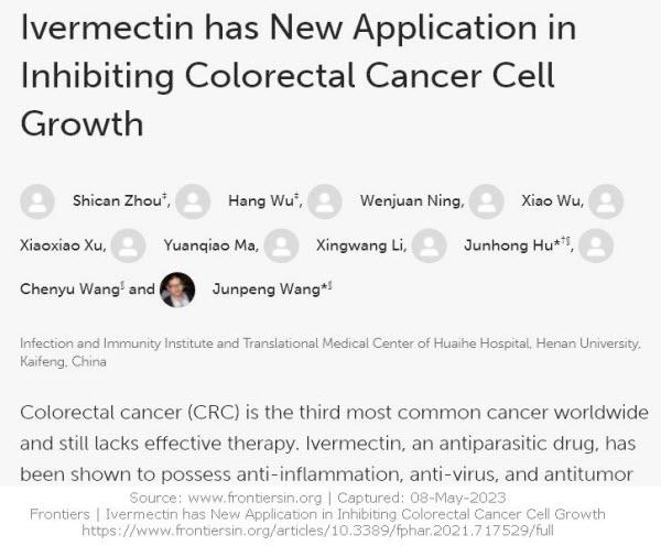 Frontiers Ivermectin Cancer