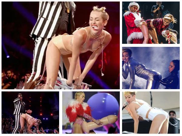 Miley Cyrus Twerk Collage