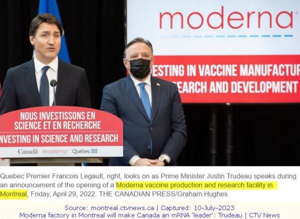 Moderna Factory Canada Trudeau