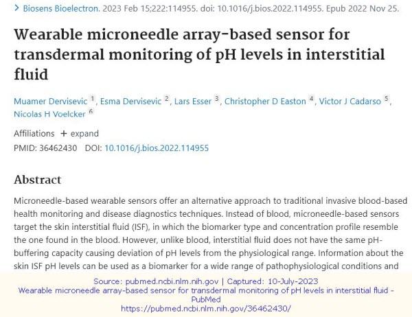 Pubmed Profvoelcker Wearablemicroneedle
