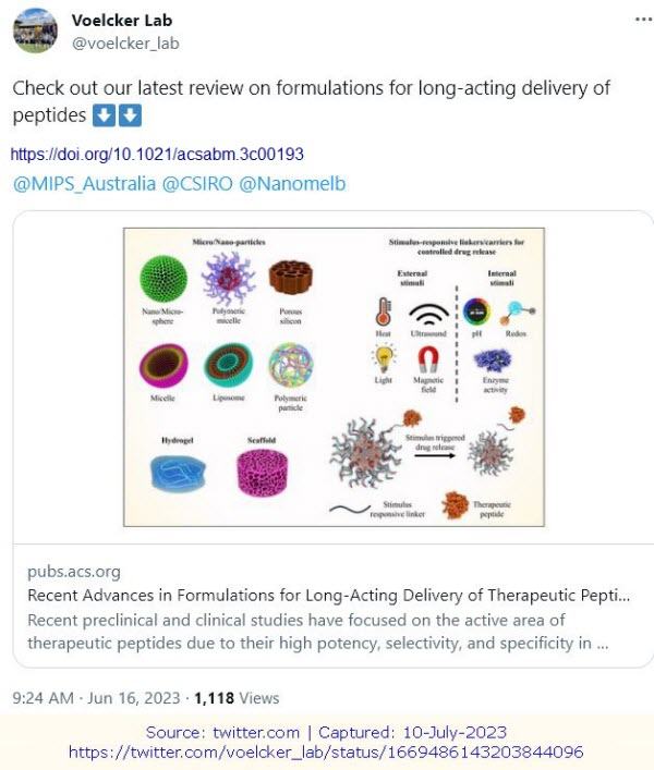 Tweet Voelckerlab Nanotech Drugs
