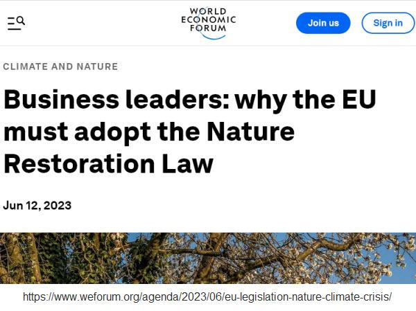 Wef Naturerestoration